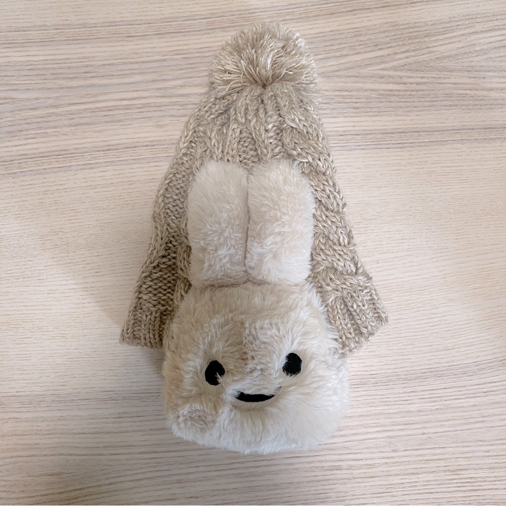 Authentic Japanese Kawaii Harajuku CUNE Rabbit Plush Earmuffs Winter Hat Beanie